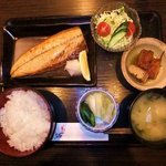 Ｑちゃんのあじ - 焼き魚定食（７５０円）