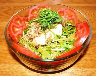 Hanamaru - 豆腐と水菜のかりかりじゃこサラダ