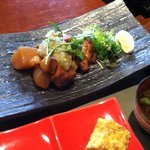 Okage Mairi - お昼メニュー・大根と豚の煮物（カレー風味とろろかけ）