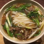 仁王門 うね乃 - 肉ネギうどん②