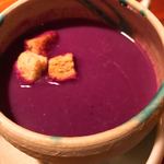 榮料理店 - 紅芋のポタージュ