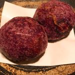 榮料理店 - 紅芋のニラ詰め揚げまんじゅう