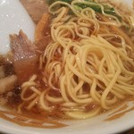 らぁめん茶房 咲来 - 石丸テングラーメン 麺の状態(2017.10.26)