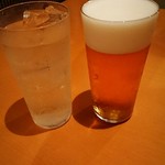 魚 串右衛門 - 生ビールとゆずサワー