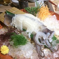 きじま 新横浜店 - イカ様。エンペラとげその付け根は、天ぷら、塩焼き選べます。塩焼き、美味しかった