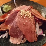 蕎麦 酒肴 京鴨 椿 - 鴨のたたき