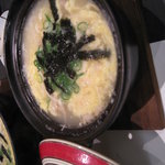 味心 その田 - 雑炊。小さい土鍋で(^O^)