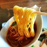 麺をひたして頂きます。