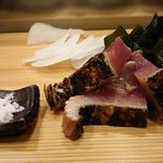 鮨処 多田 - 戻り鰹かつお ステーキ風 2017年10月