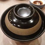 鮨処 多田 - 椀 クエ、舞茸マイタケ 2017年10月