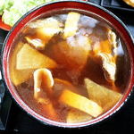 純手打ちうどん 利休  - けんちん汁