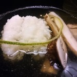 竹屋町 三多 - 丹波産 松茸と鱧のお椀　鱧､松茸､柚子皮