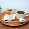 アンズトモモ - 料理写真:ブランマンジェ　山梨のぶどうのせ、コーヒー