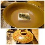 御料理 光安 - ◆くるみ豆腐、葛餡かけ。