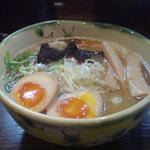 いち井 - 塩ラーメン＋えびワンタン＋味玉