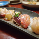 魚貝道 - 2011/04/20　島寿司（1050円）