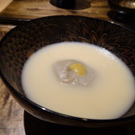 御料理 光安 - ＊白身の味わいがいつもながら美味しいですし、そばがきの食感もよく美味。