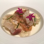 レストラン オオツ - 北寄貝・赤貝・ミル貝のジュレ仕立て