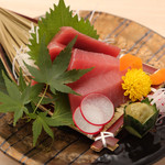 Finest raw bluefin tuna sashimi