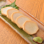 Japanese yam pickled in soba soup