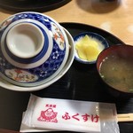 天丼屋 ふくすけ - こんな感じで運ばれてきます