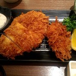 Shinjuku Saboten - 豚カツ定食と牡蠣フライ「単品」☆