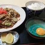 いなばや - 焼きそば＋ご飯セット。