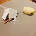 ル モンド グルマン - モンブランのローズマリーアイス添え