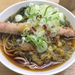 一由そば - 半そば＋ヘルシーかき揚げ＋ソーセージ天