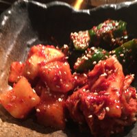 牛屋 銀兵衛 銀座本店 - キムチの盛り合わせ。
