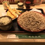 味奈登庵 - つけ天そば、大盛り！