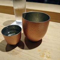 鮨 一二郎 - おしゃれな酒器で奥播磨純米大吟醸