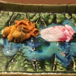 うを徳 - 浜中町 馬糞雲丹 + 鹿児島 笛鯛