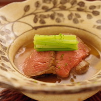 日本料理 晴山 - 強肴：飛騨牛ランボソのローストビーフ 