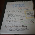 Trattoria TAZZA - メニュー