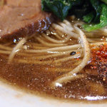 ラーメン ヤスオ - ラそば・200g・ニンニクショウガ（800円）
      