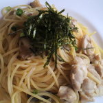 ナノカフェ - 若鶏とキノコの和風スパゲッティ