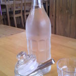 ナノカフェ - ボトルにお水が入っています。