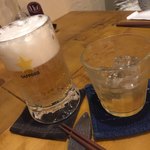こくう - 生ビールと自家製果実酒