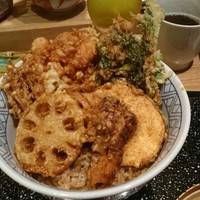 一心 金子 - 松茸の天丼