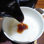 薄めの味付けのあんかけ