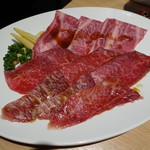 焼肉 水谷 - 2017.10 タレ肉３種(しんきぼ、カルビ、しんしん)