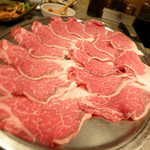 シャカ - 薄切りステーキ。黒毛和牛A５ランク