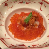 鉄板焼き いわ倉 - 穴子と椎茸のご飯 雲丹とイクラ