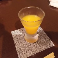 里葉亭 - 食前酒(あらごしみかん酒)