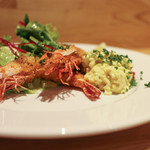 洋食 おがた - 活足赤海老 タルタルソース添え☆