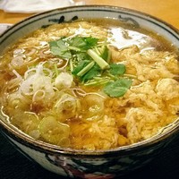 板前心 菊うら - 鳥とごぼうのかき玉そば