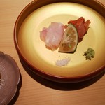 鮨 さかい - くえと赤貝♪