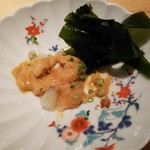 鮨 さかい - 若布を後からトッピングしてくれます♪