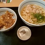 なか卯 - 和風牛丼ミニ＆鶏塩うどんランチセット